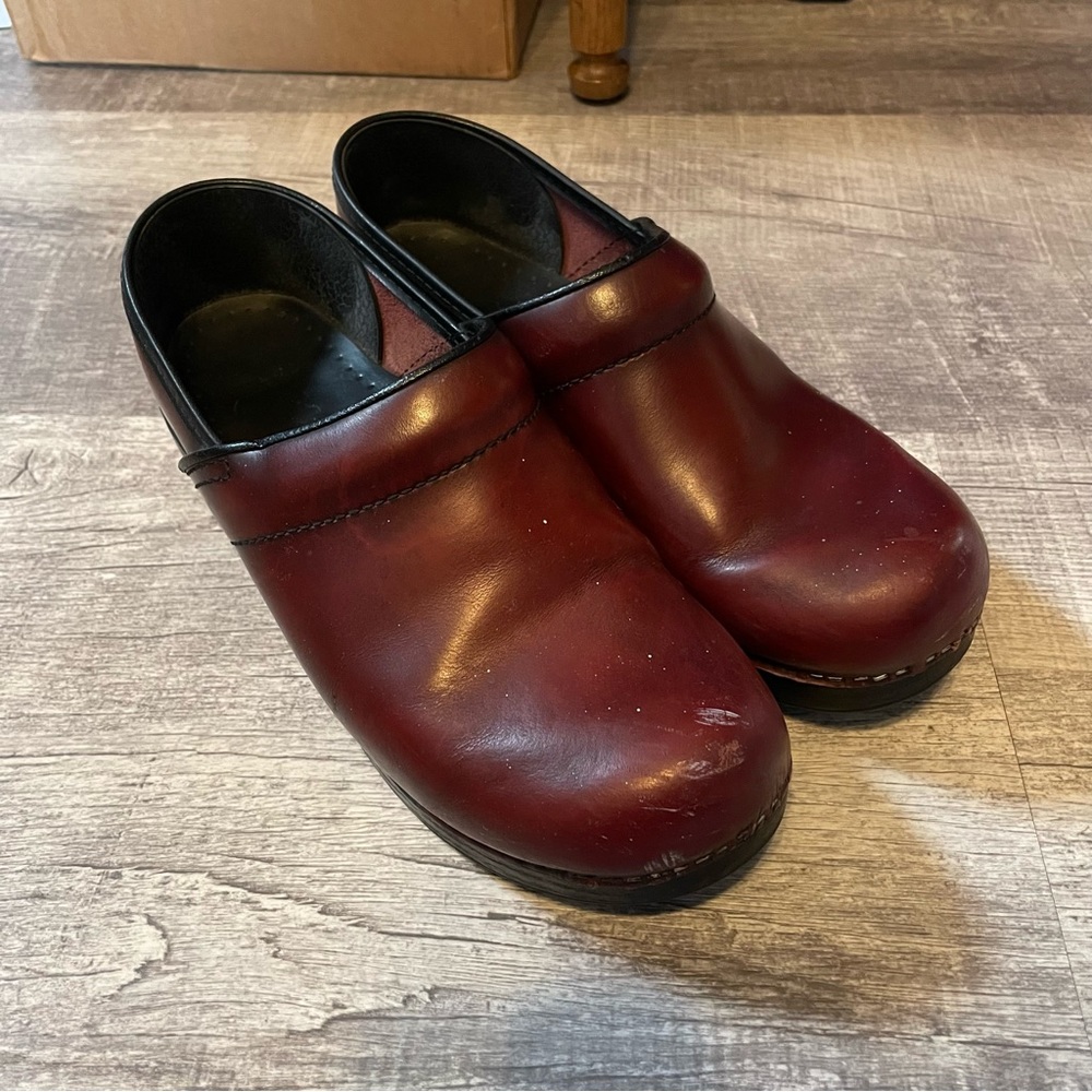 Burgundy Dansko Clogs
